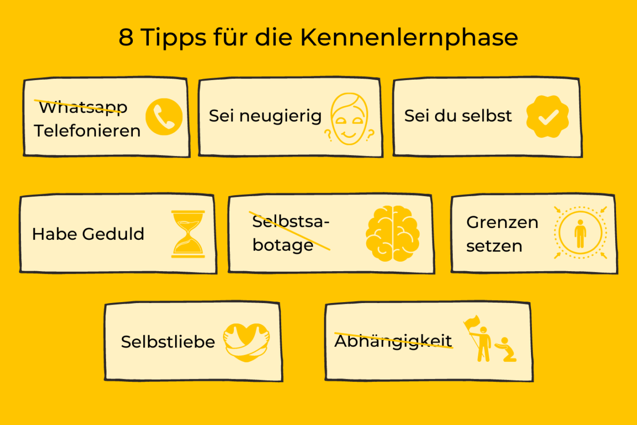Kennenlernphase Mit Geduld wird aus Sympathie Liebe