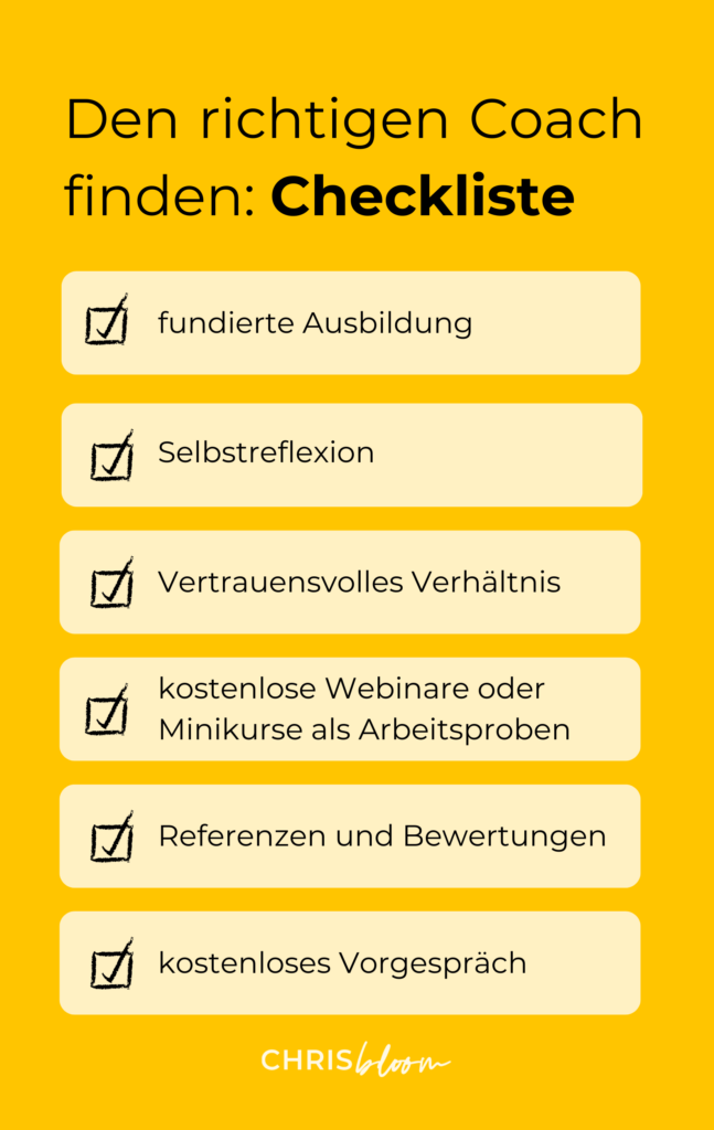 Checkliste_Den richtigen Coach finden